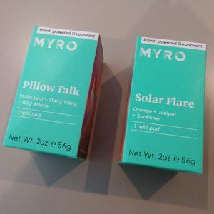 Myro Deodorant refills: Pillow Talk & Solar Flare